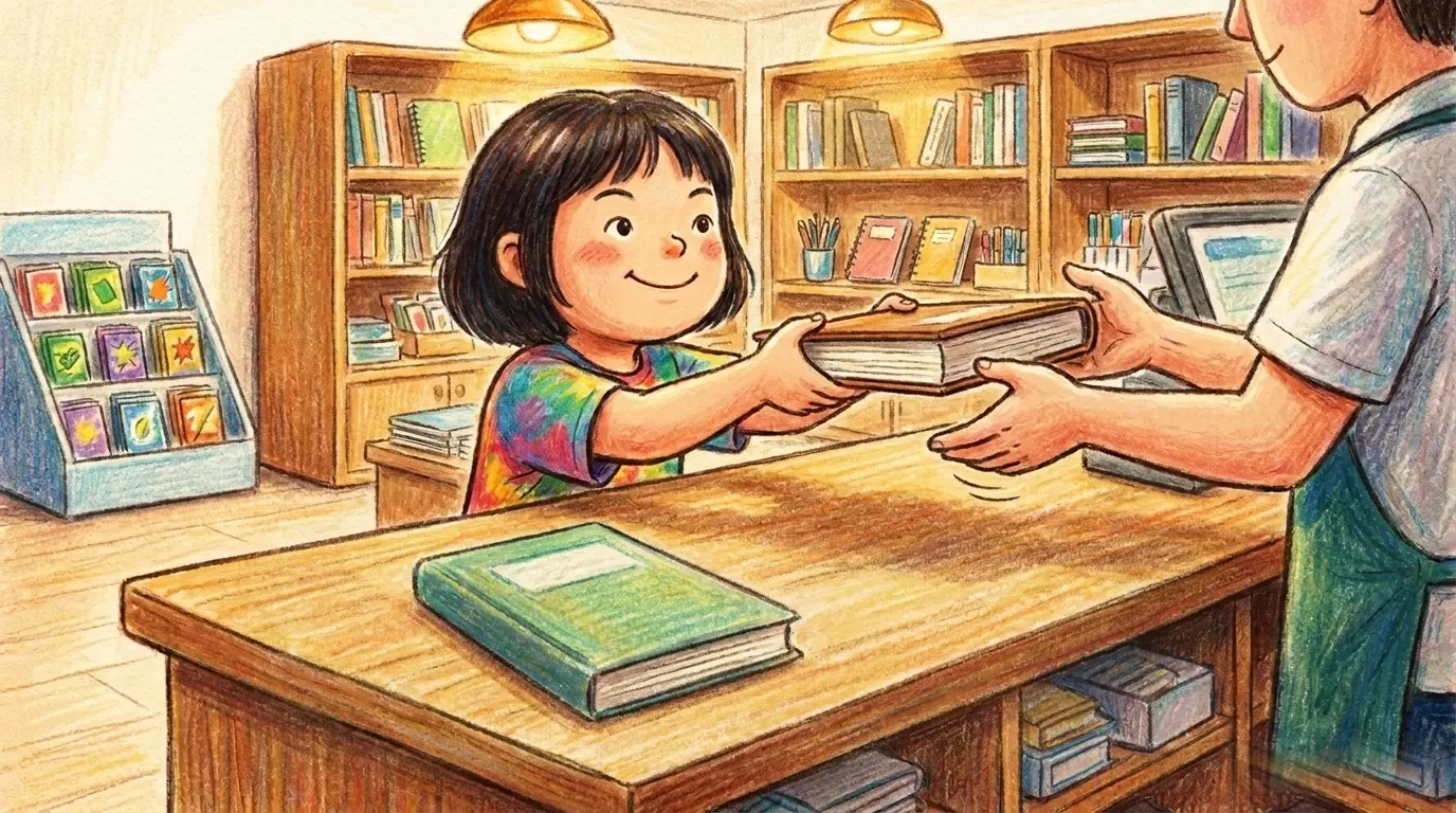 小晴買下了那本書