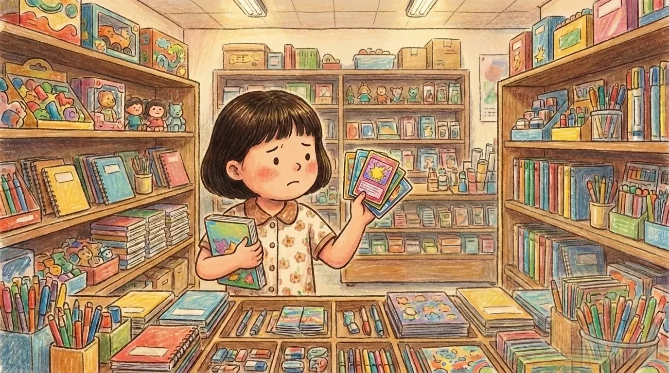 文具店裡的猶豫