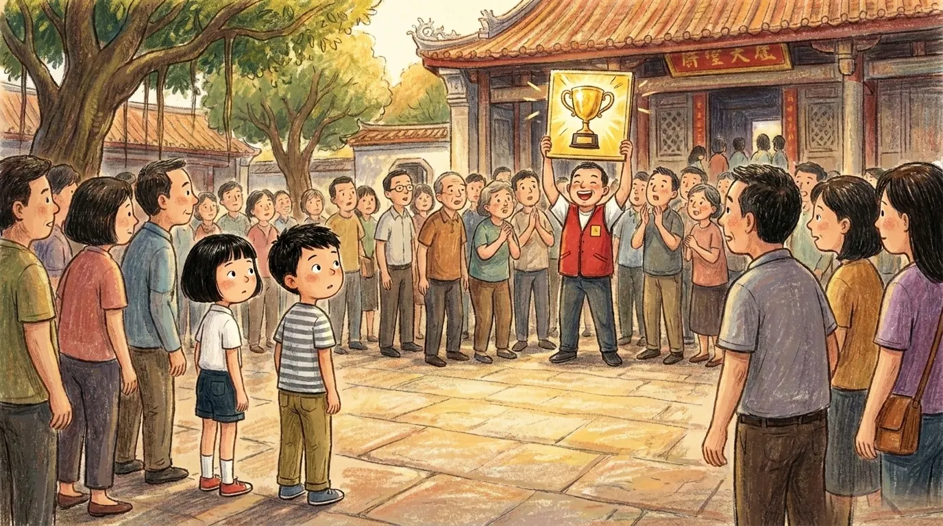 廟口的抽獎攤