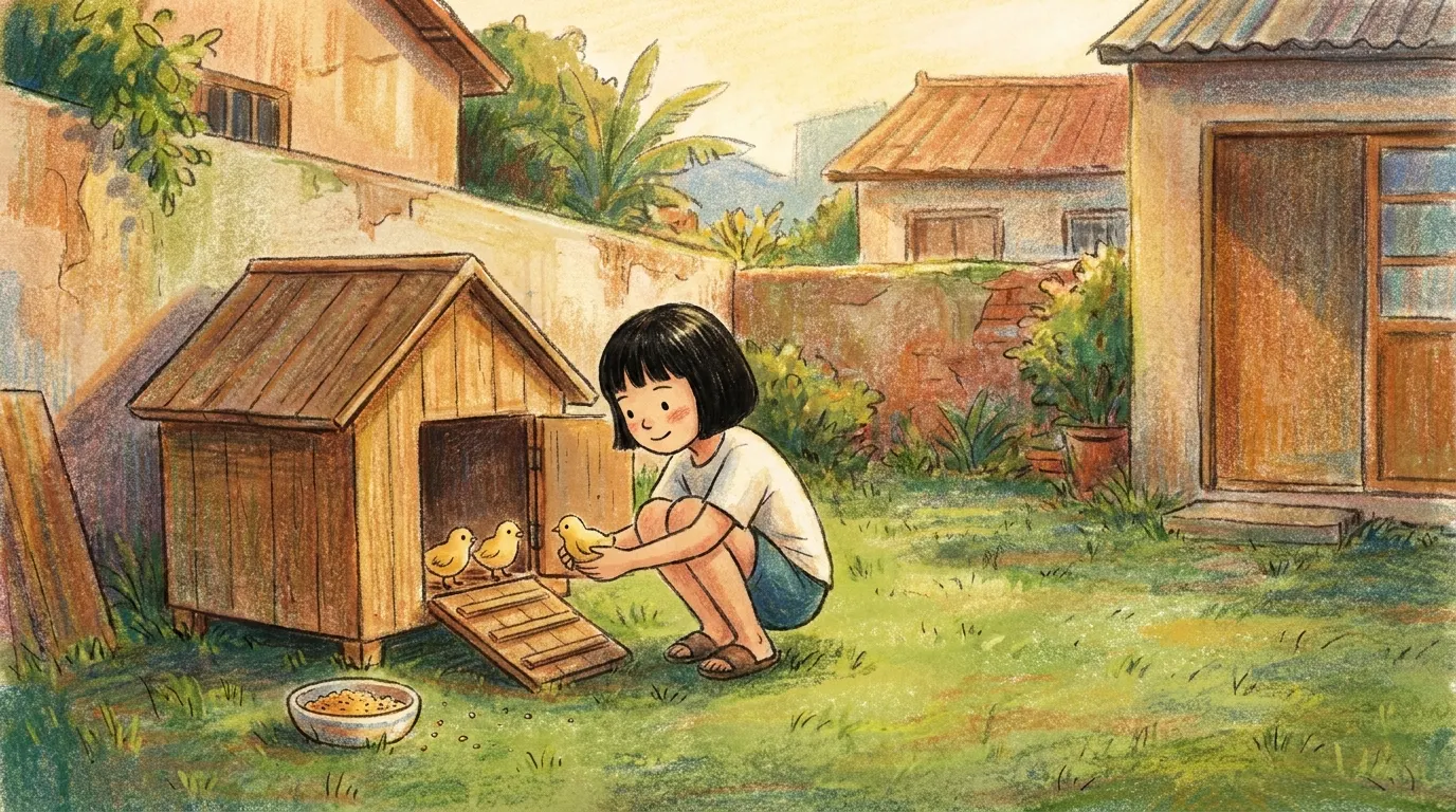 小晴的兩隻小雞